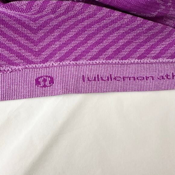 Lululemon Swiftly Tech Long Sleeve Crew | Heathered Purple | SZ 8 - Picture 11 of 12